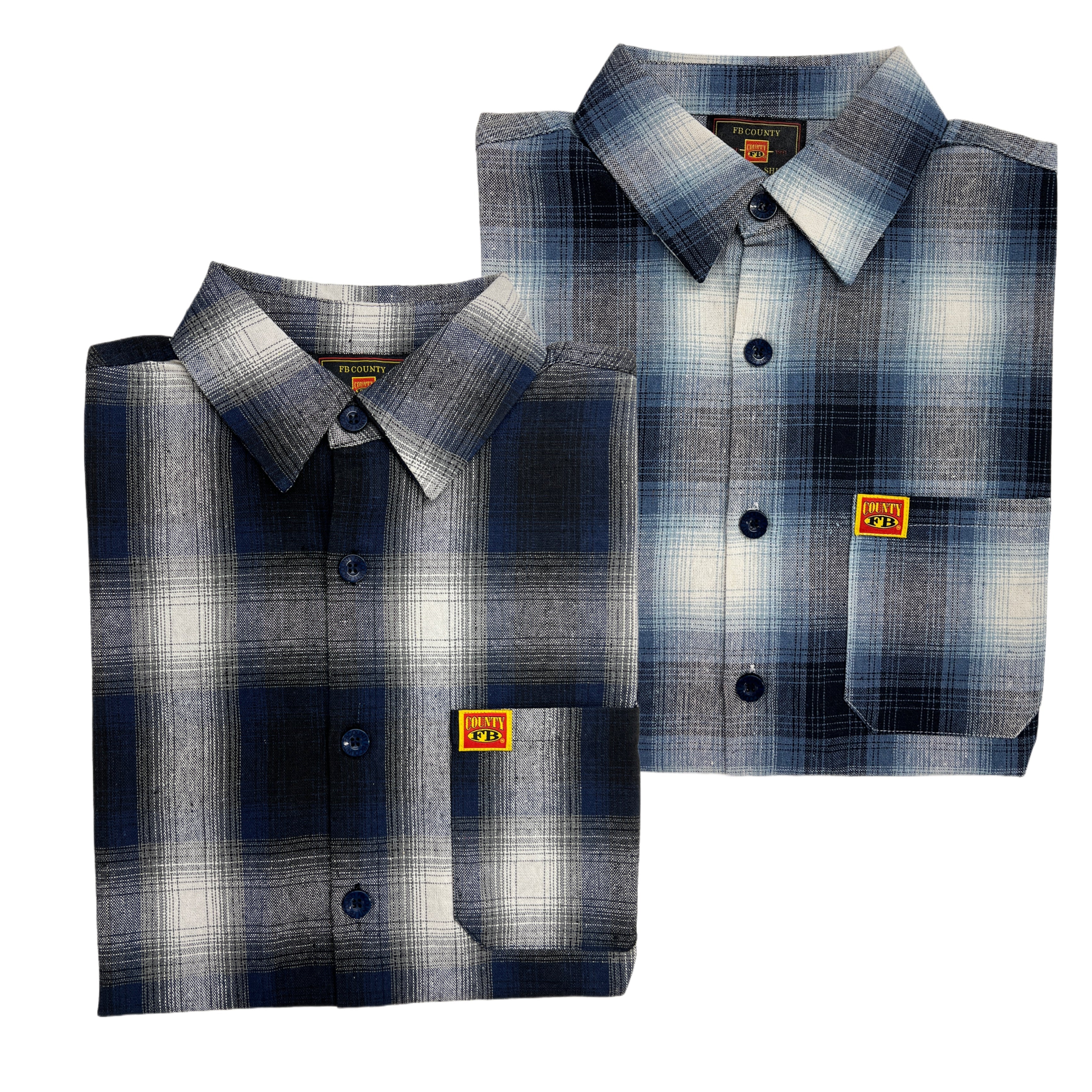 FB County Short Sleeve Checker Flannel Shirt