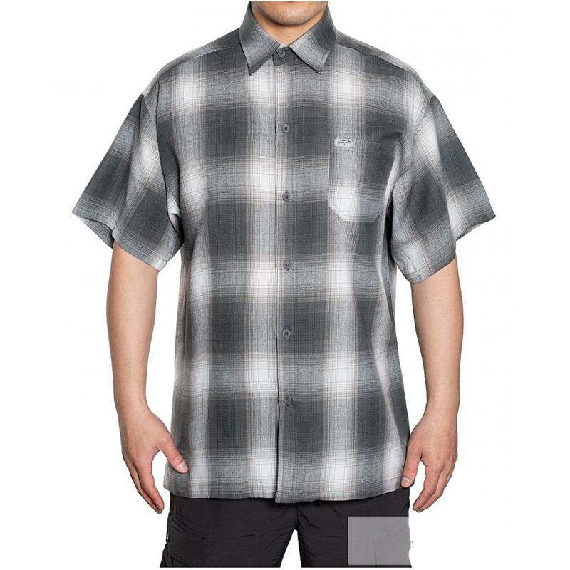 CALTOP Short Sleeve Plaid Flannel Shirts