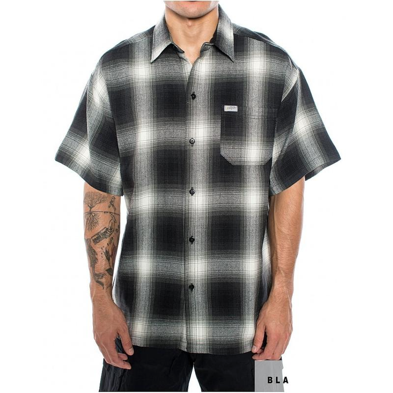 CALTOP Short Sleeve Plaid Flannel Shirts