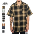 CALTOP Short Sleeve Plaid Flannel Shirts