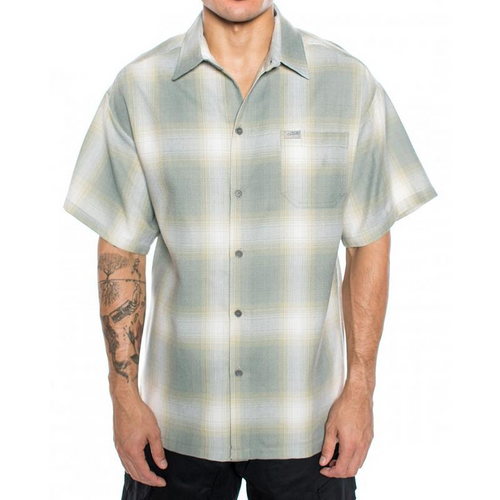 CALTOP Short Sleeve Plaid Flannel Shirts